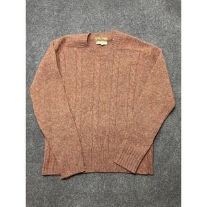 Vintage Bengal Lancer Sweater Mens Large Brown Cable Knit Crewneck Hong Kong